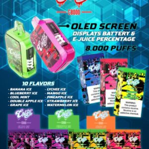 Coffy C8000 Disposable (10 Pack) OLED Screen