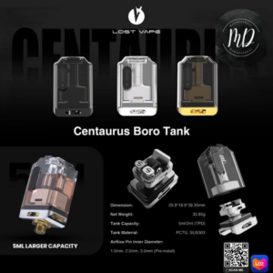 Lost Vape Centaurus B80 AIO - Boro Tank