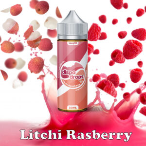 G Drops Dispo Drops LITCHI RASPBERRY Long fill Combo 120ml