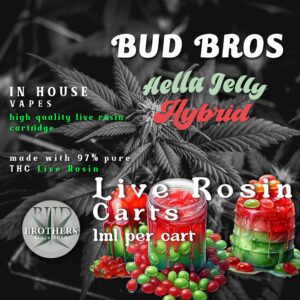 Bud Brothers Live Rosin 1ML Cartridge